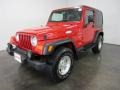 2002 Flame Red Jeep Wrangler Sport 4x4  photo #1
