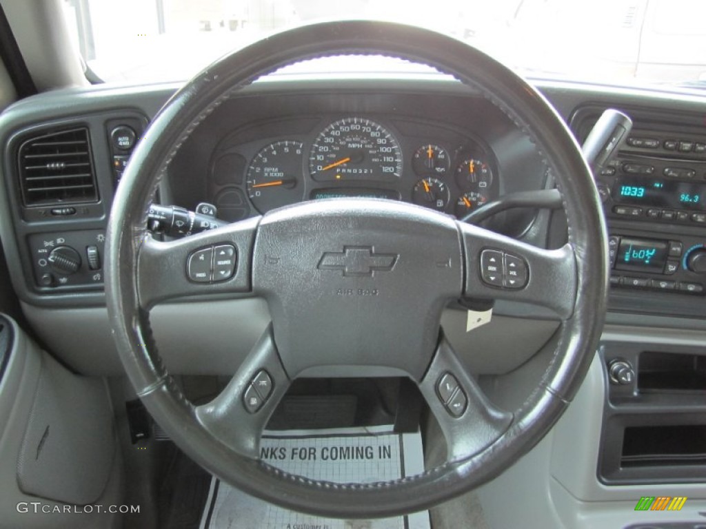 2006 Chevrolet Tahoe LT 4x4 Gray/Dark Charcoal Steering Wheel Photo #54086166