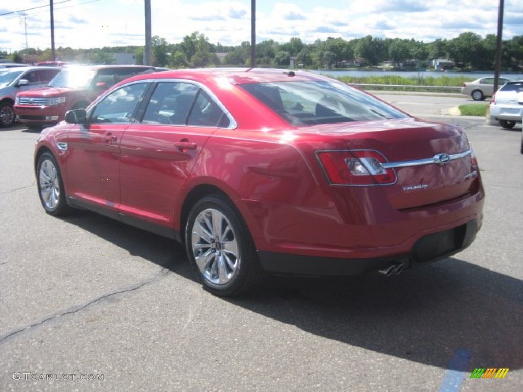2010 Taurus Limited AWD - Red Candy Metallic / Charcoal Black photo #8