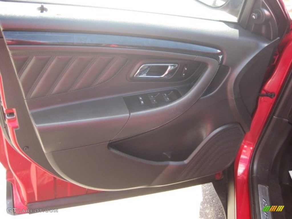 2010 Ford Taurus Limited AWD Charcoal Black Door Panel Photo #54086463