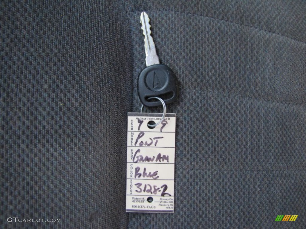 1999 Grand Am SE Sedan - Medium Gulf Blue Metallic / Dark Pewter photo #32