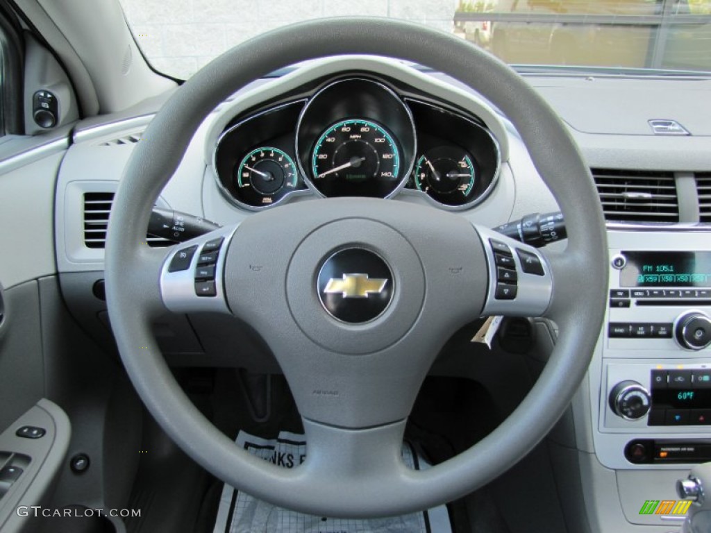 2008 Chevrolet Malibu Hybrid Sedan Titanium Gray Steering Wheel Photo #54088032