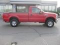 Red - F250 Super Duty XLT Regular Cab 4x4 Photo No. 4