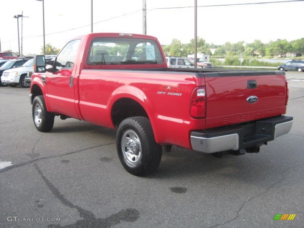 Red 2008 Ford F250 Super Duty XLT Regular Cab 4x4 Exterior Photo #54088401