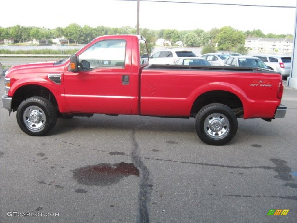 Red 2008 Ford F250 Super Duty XLT Regular Cab 4x4 Exterior Photo #54088410