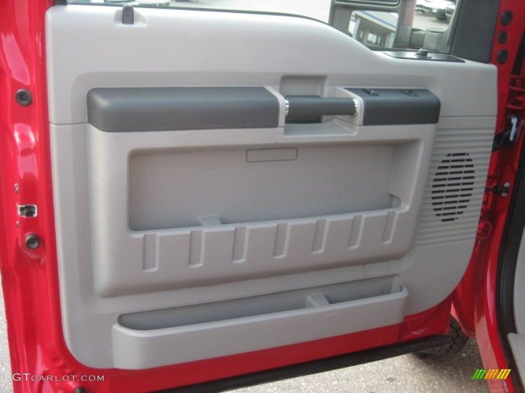 2008 Ford F250 Super Duty XLT Regular Cab 4x4 Medium Stone Door Panel Photo #54088518