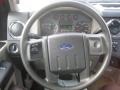 Medium Stone 2008 Ford F250 Super Duty XLT Regular Cab 4x4 Steering Wheel