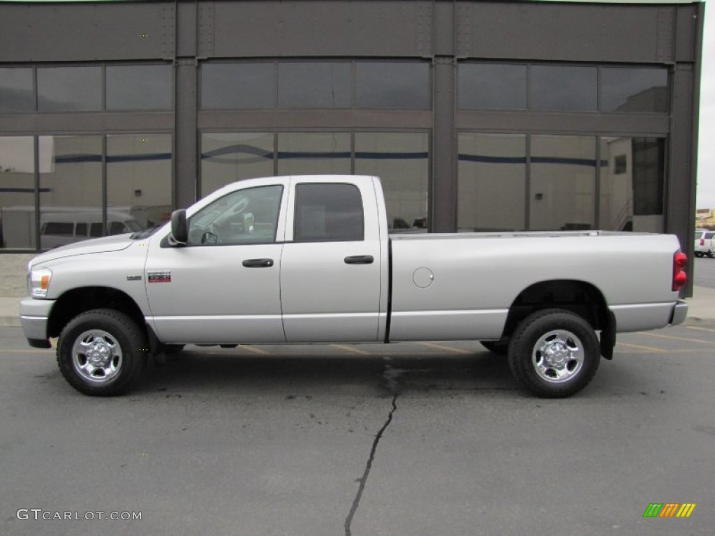 Bright Silver Metallic 2007 Dodge Ram 2500 SLT Quad Cab 4x4 Exterior Photo #54089631