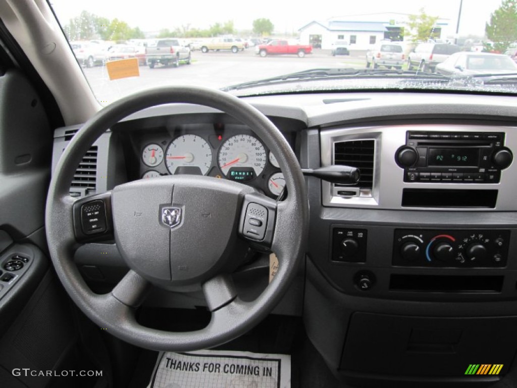 2007 Dodge Ram 2500 SLT Quad Cab 4x4 Medium Slate Gray Dashboard Photo #54089649