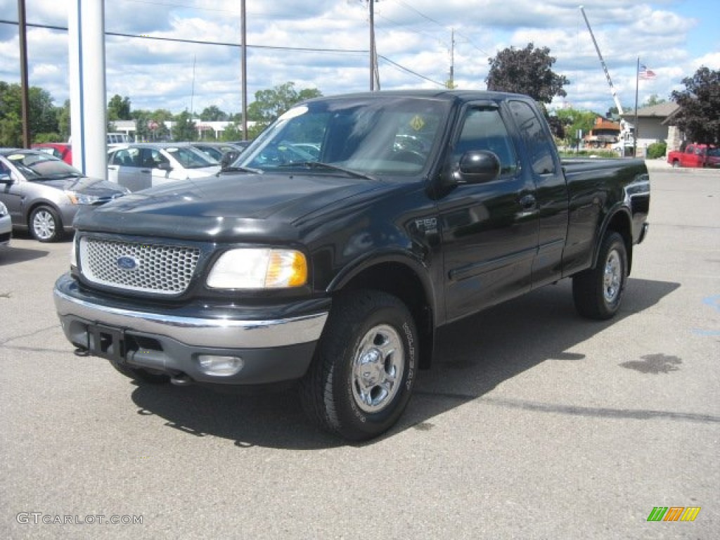 Black 1999 Ford F150 XLT Extended Cab 4x4 Exterior Photo #54090231