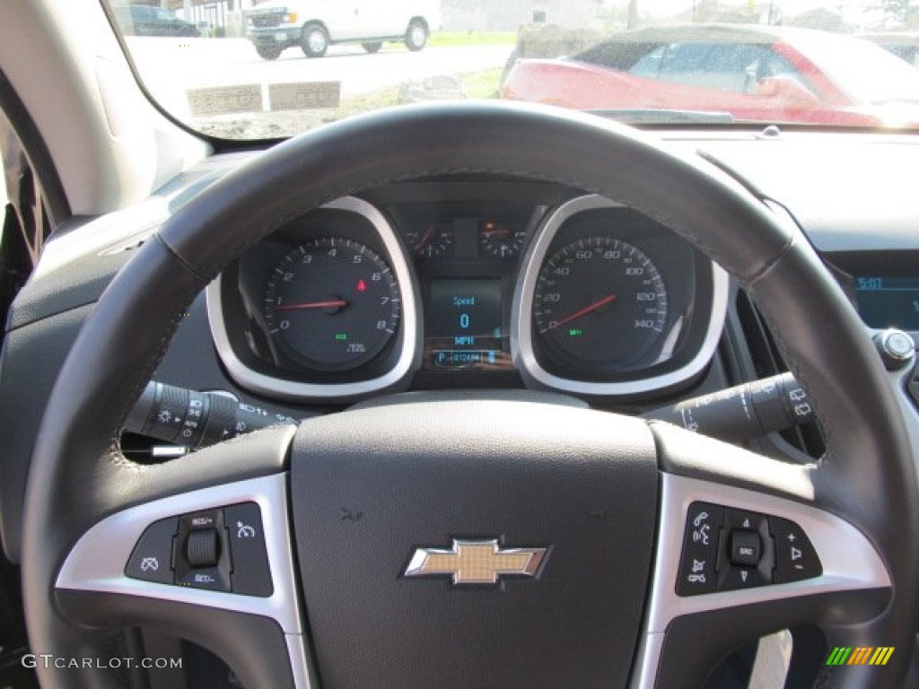 2011 Equinox LT AWD - Black Granite Metallic / Jet Black photo #17