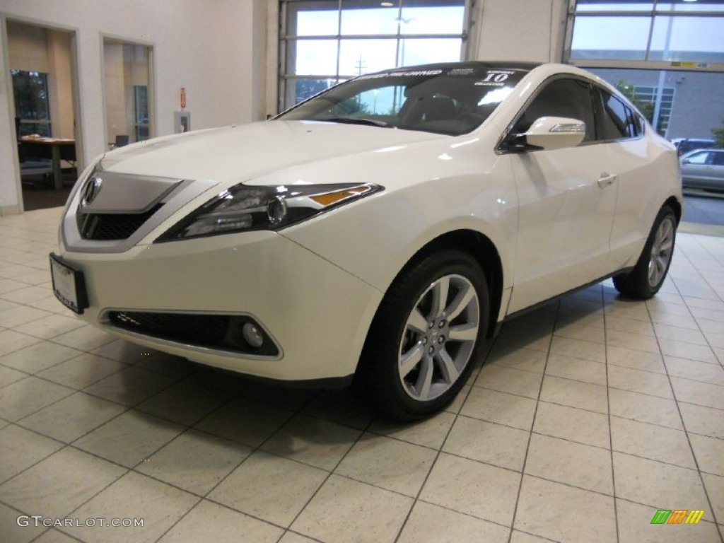 2010 ZDX AWD Advance - Aspen White Pearl / Sumatra photo #1