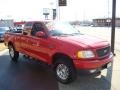 2001 Bright Red Ford F150 XLT SuperCab 4x4  photo #3