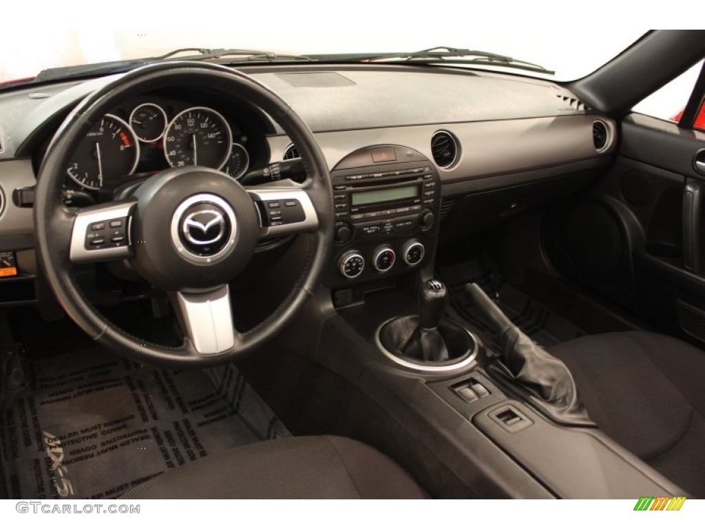 2009 Mazda MX-5 Miata Sport Roadster Black Dashboard Photo #54093245