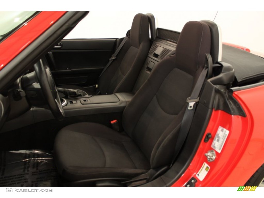 Black Interior 2009 Mazda MX-5 Miata Sport Roadster Photo #54093252