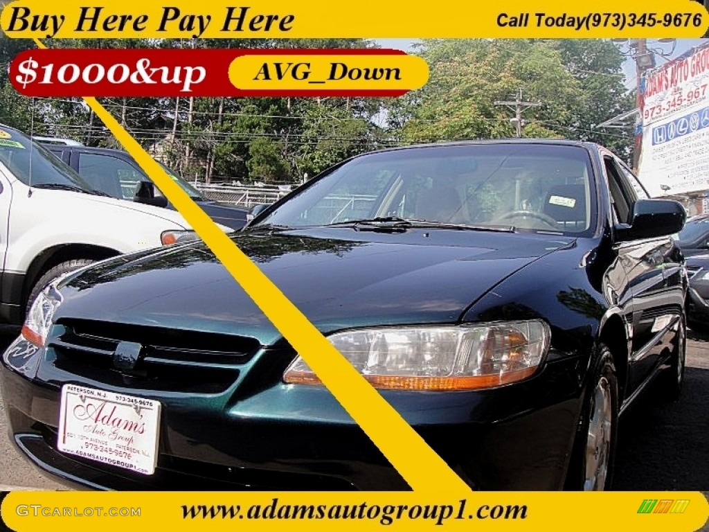 2000 Accord EX Sedan - Dark Emerald Pearl / Ivory photo #1
