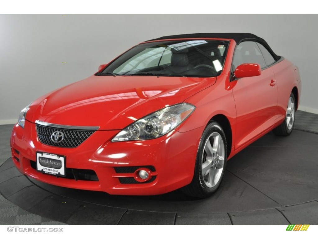 2008 Solara SLE V6 Convertible - Super Red 5 / Dark Stone photo #1