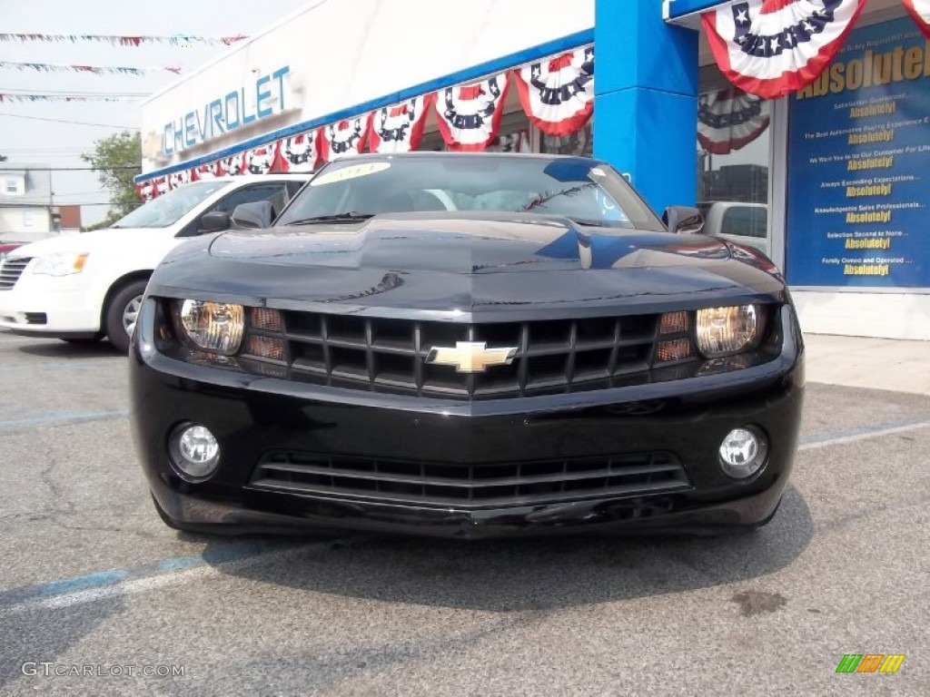 2011 Camaro LT Coupe - Black / Black photo #2