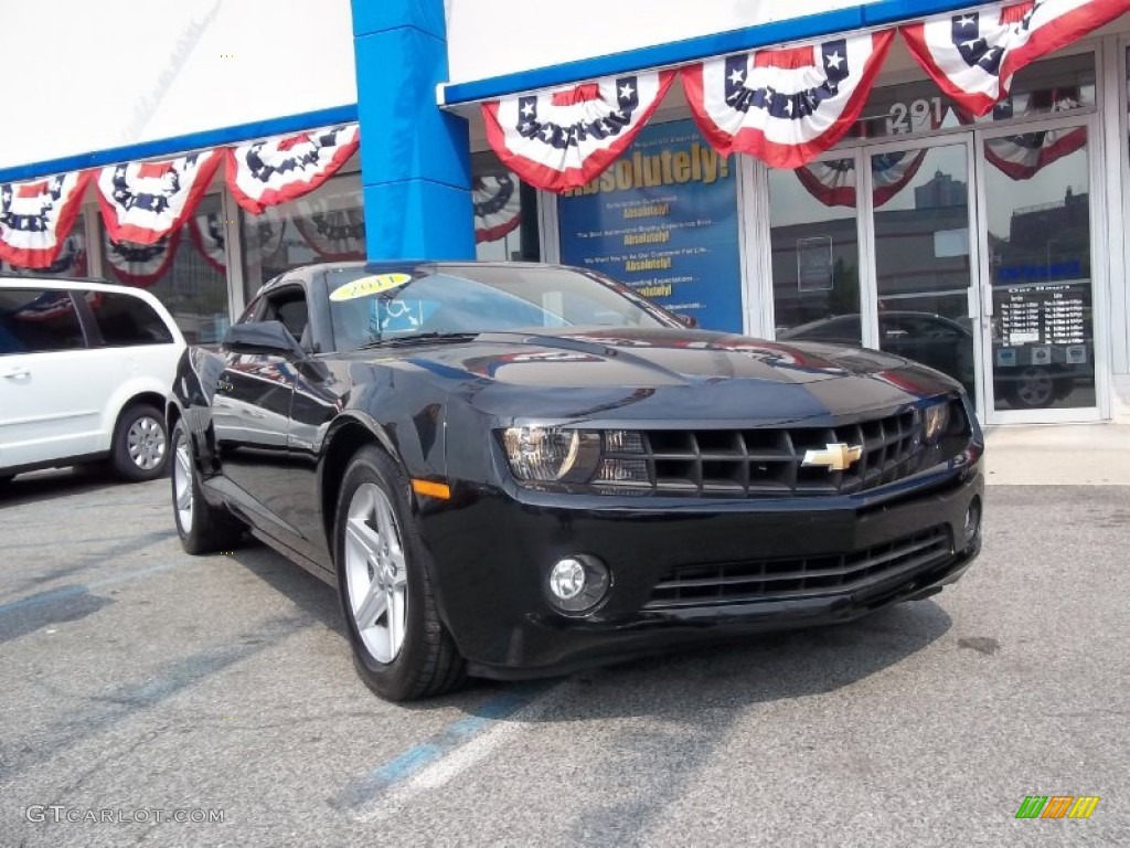 2011 Camaro LT Coupe - Black / Black photo #3