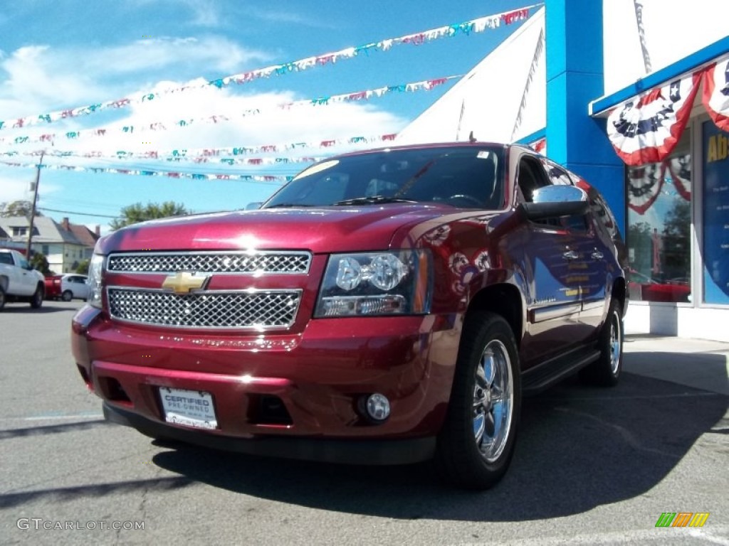 2008 Suburban 1500 LTZ 4x4 - Deep Ruby Metallic / Ebony photo #1