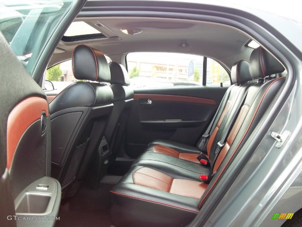 Ebony/Brick Red Interior 2008 Chevrolet Malibu LTZ Sedan Photo #54096371