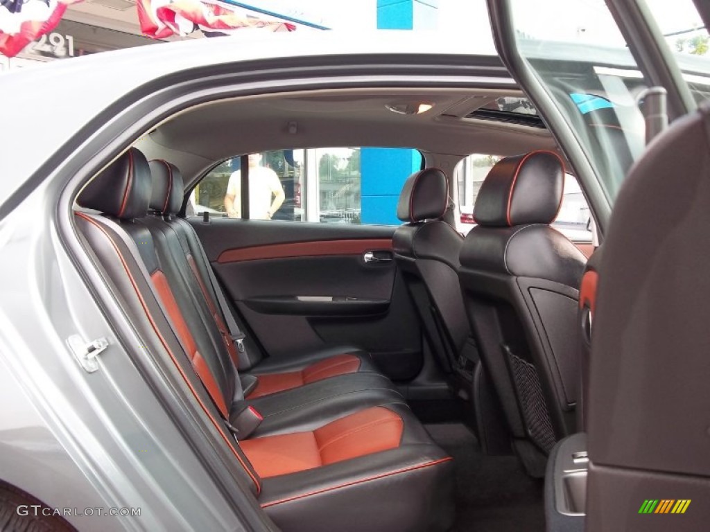 Ebony/Brick Red Interior 2008 Chevrolet Malibu LTZ Sedan Photo #54096381