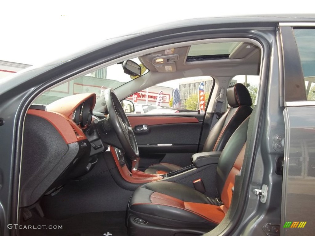 Ebony/Brick Red Interior 2008 Chevrolet Malibu LTZ Sedan Photo #54096401