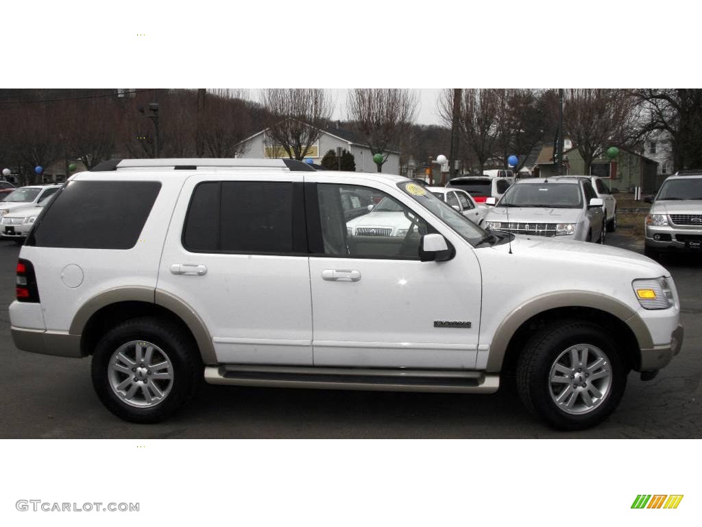 2006 Explorer Eddie Bauer 4x4 - Oxford White / Camel photo #4