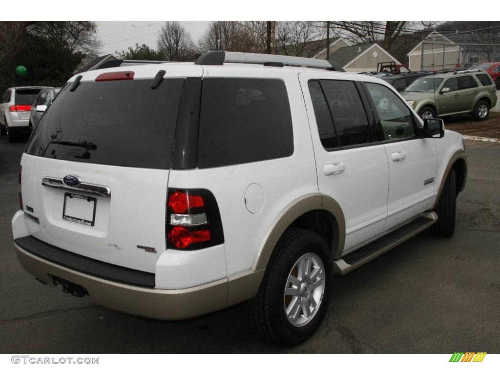 2006 Explorer Eddie Bauer 4x4 - Oxford White / Camel photo #5