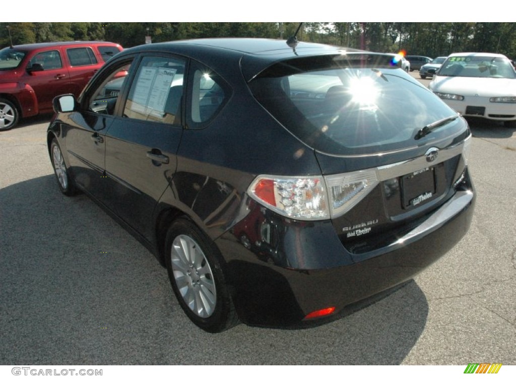 2009 Impreza 2.5i Premium Wagon - Dark Gray Metallic / Carbon Black photo #4