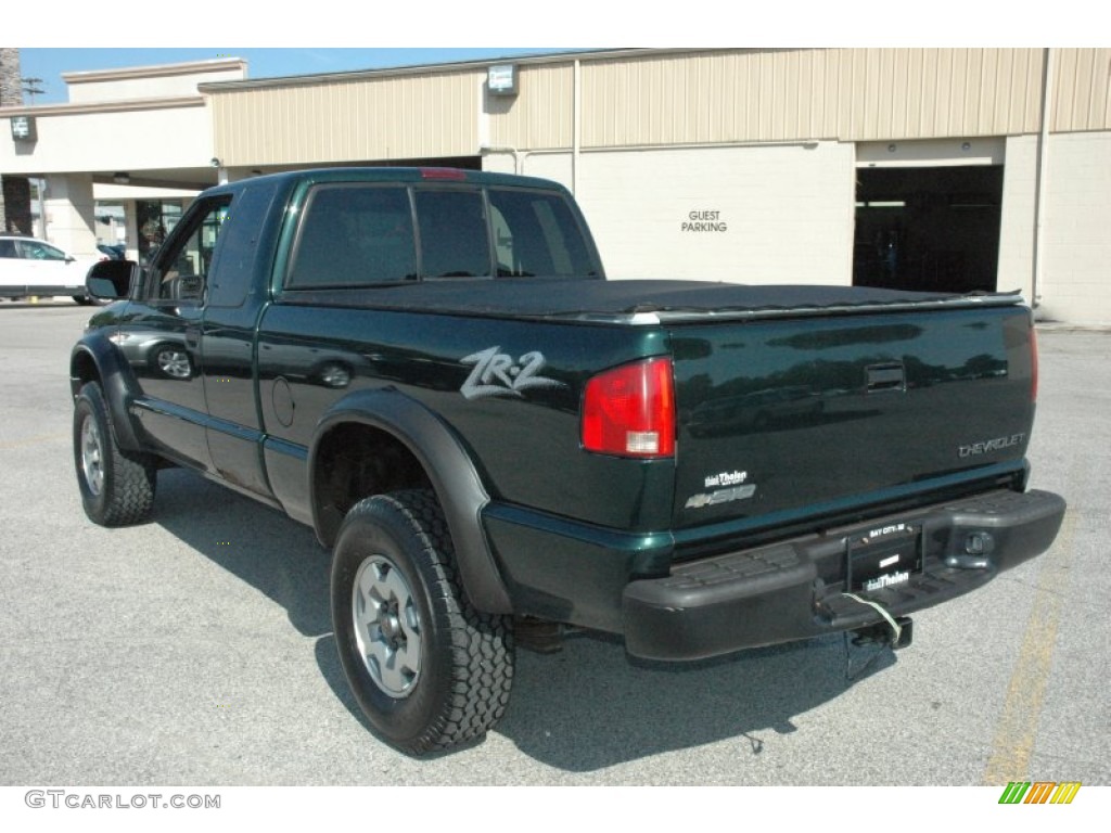 2002 S10 ZR2 Extended Cab 4x4 - Forest Green Metallic / Graphite photo #4