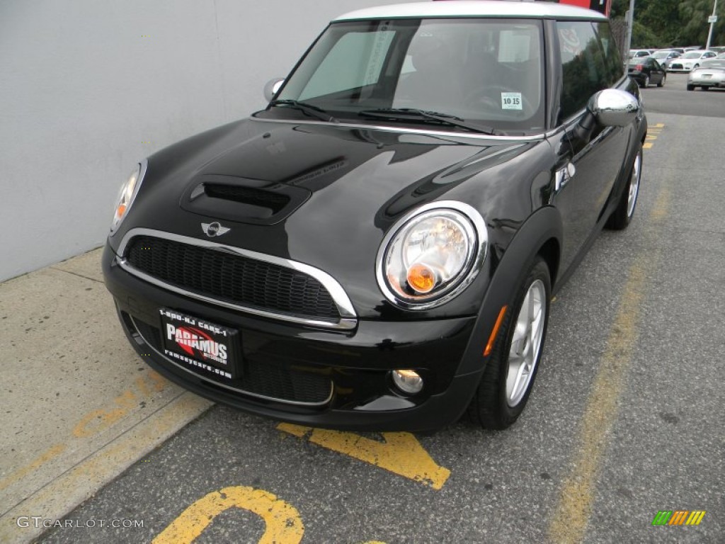 2010 Cooper S Hardtop - Midnight Black Metallic / Grey/Carbon Black photo #1