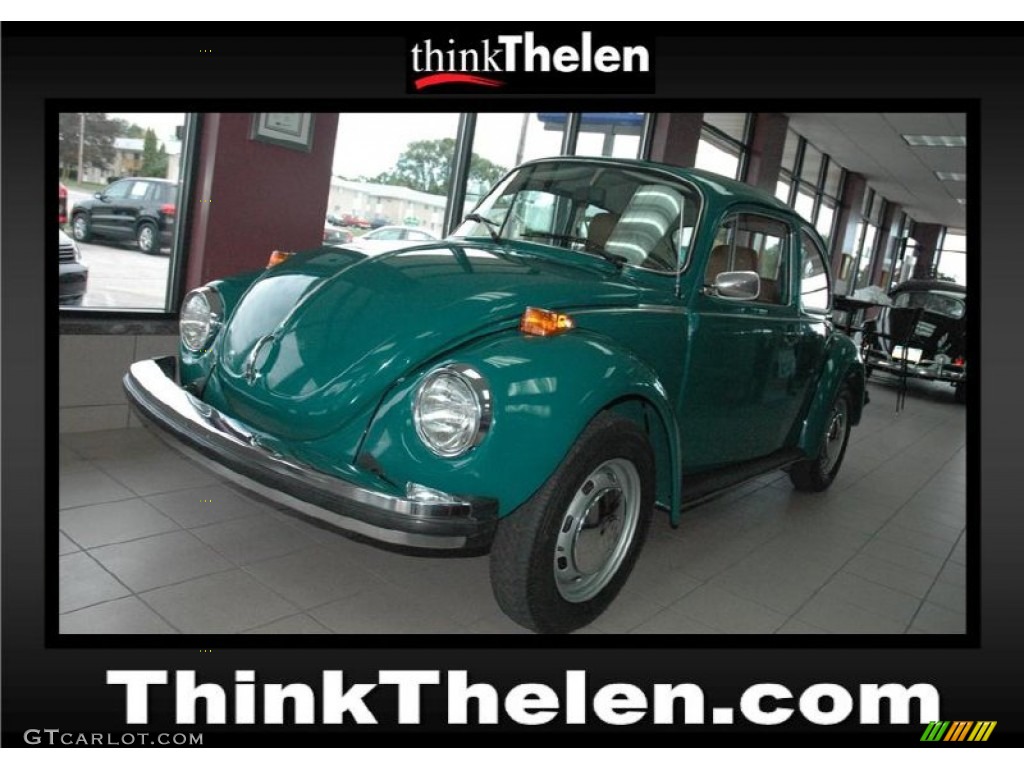 1974 Beetle Coupe - Tropical Green Metallic / Bamboo Beige photo #1