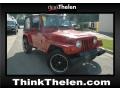 1998 Flame Red Jeep Wrangler Sport 4x4  photo #1