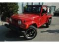 1998 Flame Red Jeep Wrangler Sport 4x4  photo #3