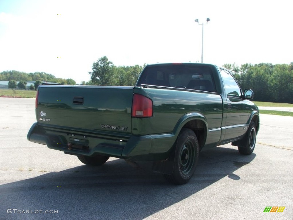 1997 S10 Regular Cab - Fairway Green Metallic / Beige photo #4