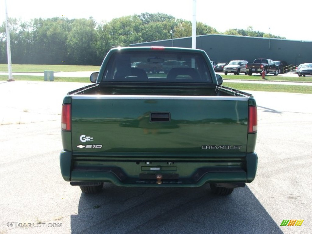 1997 S10 Regular Cab - Fairway Green Metallic / Beige photo #5
