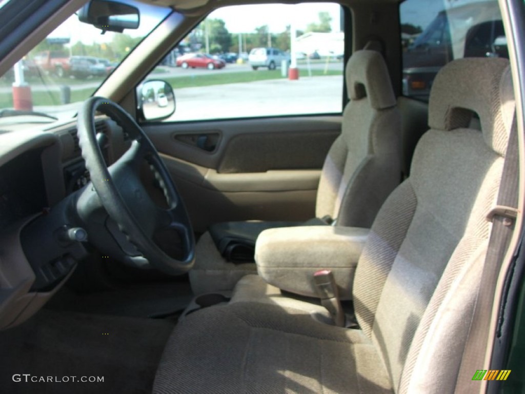 1997 S10 Regular Cab - Fairway Green Metallic / Beige photo #7