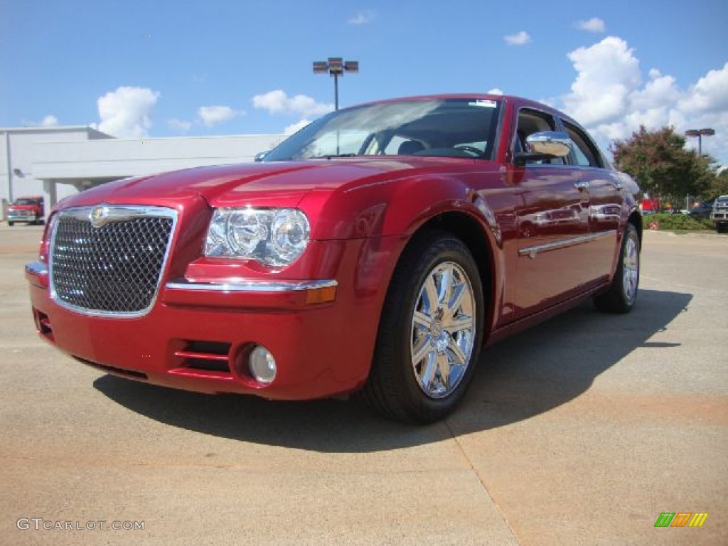 Inferno Red Crystal Pearl 2009 Chrysler 300 C HEMI Exterior Photo #54100185