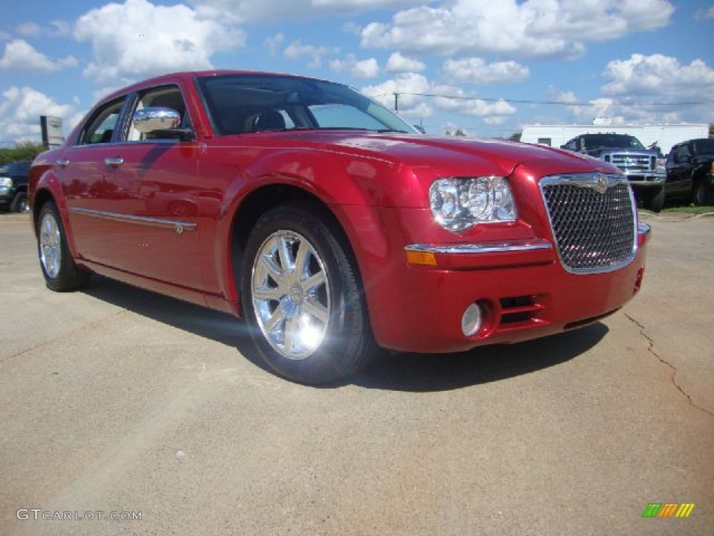 Inferno Red Crystal Pearl 2009 Chrysler 300 C HEMI Exterior Photo #54100230