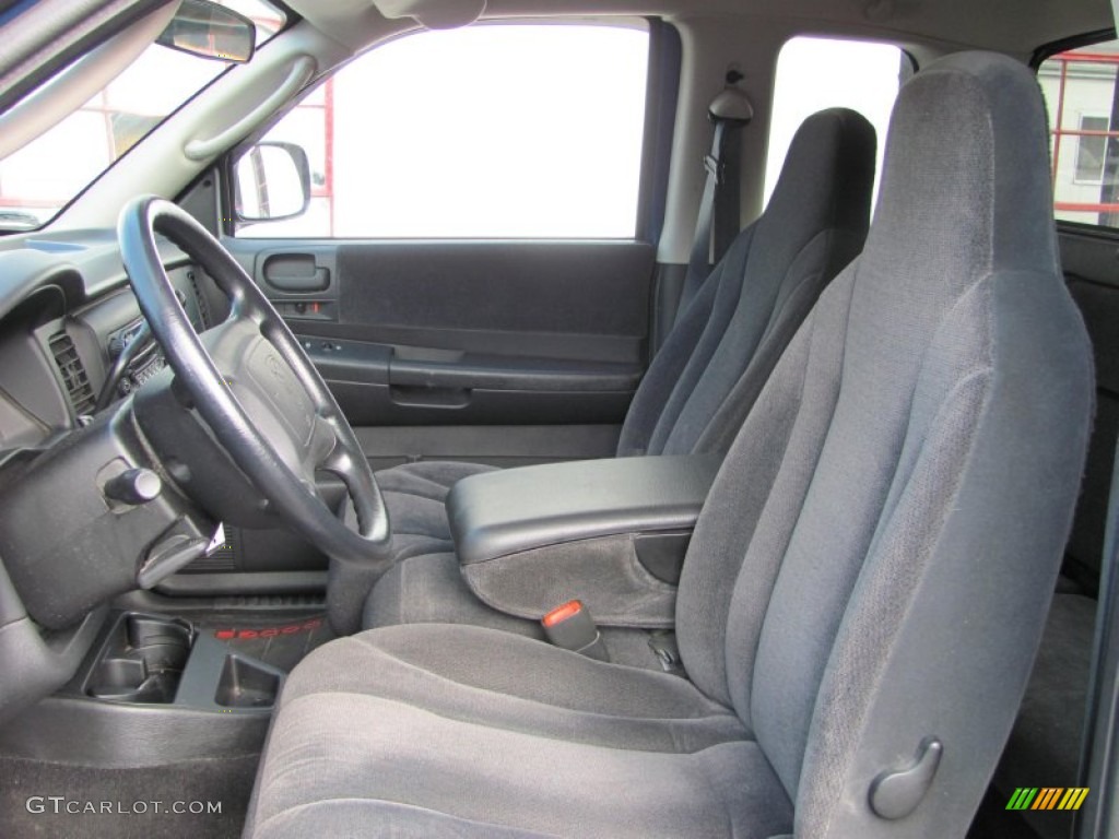 Dark Slate Gray Interior 2002 Dodge Dakota Sport Club Cab 4x4 Photo #54102195
