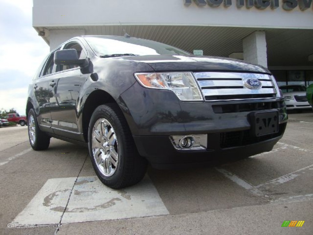 2007 Edge SEL Plus AWD - Carbon Metallic / Camel photo #1