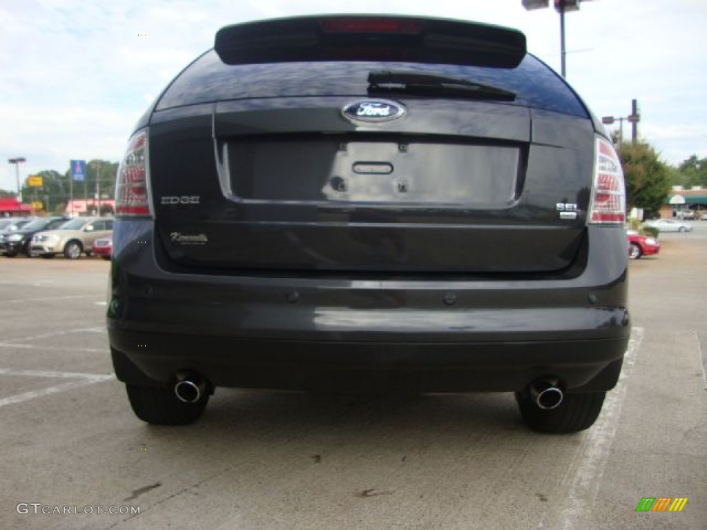 2007 Edge SEL Plus AWD - Carbon Metallic / Camel photo #4