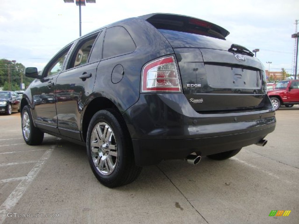 2007 Edge SEL Plus AWD - Carbon Metallic / Camel photo #5