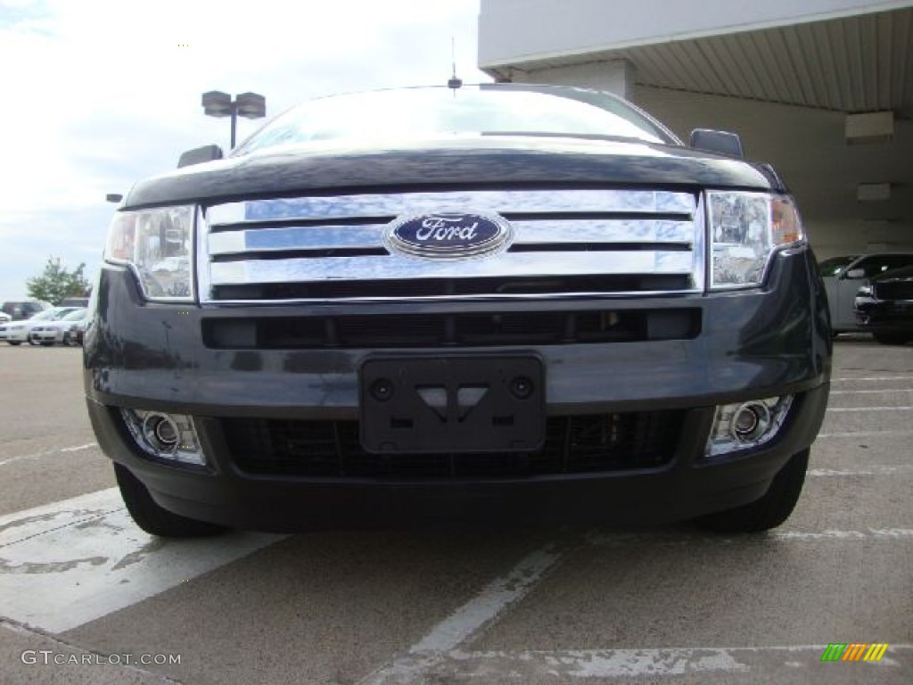 2007 Edge SEL Plus AWD - Carbon Metallic / Camel photo #8