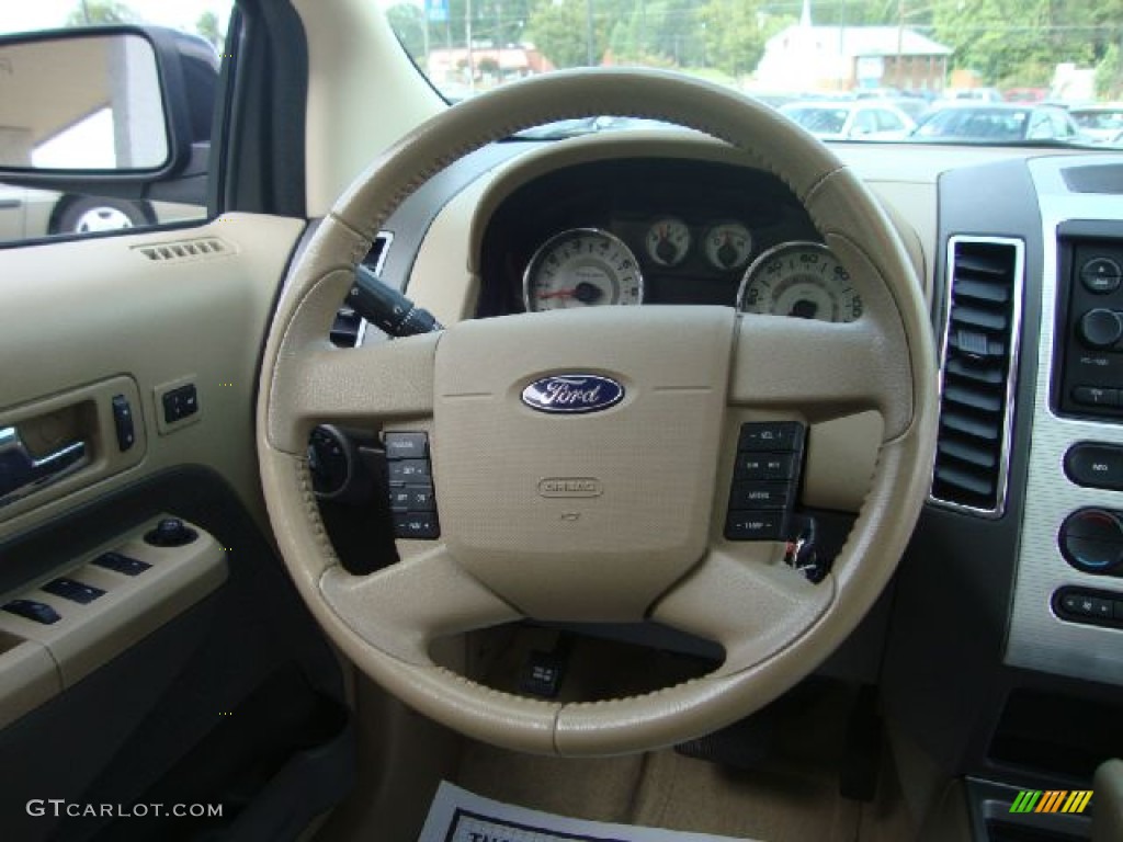 2007 Edge SEL Plus AWD - Carbon Metallic / Camel photo #23