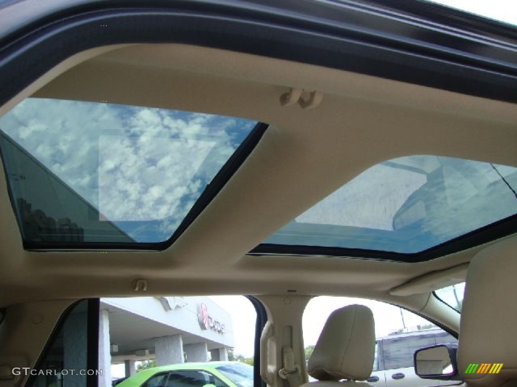 2007 Edge SEL Plus AWD - Carbon Metallic / Camel photo #28