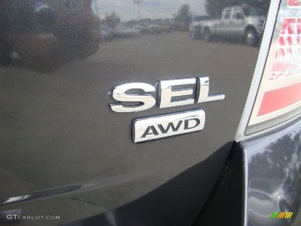 2007 Edge SEL Plus AWD - Carbon Metallic / Camel photo #32