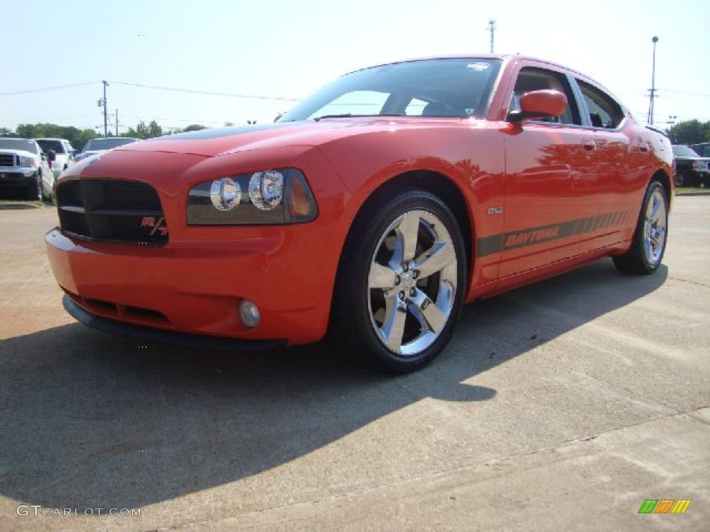 2008 Charger R/T Daytona - HEMI Orange Pearl / Dark Slate Gray photo #1