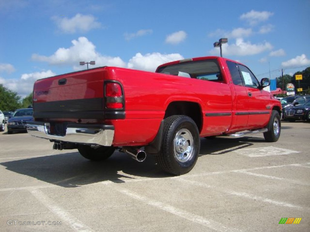 1999 Ram 2500 SLT Extended Cab - Flame Red / Tan photo #5